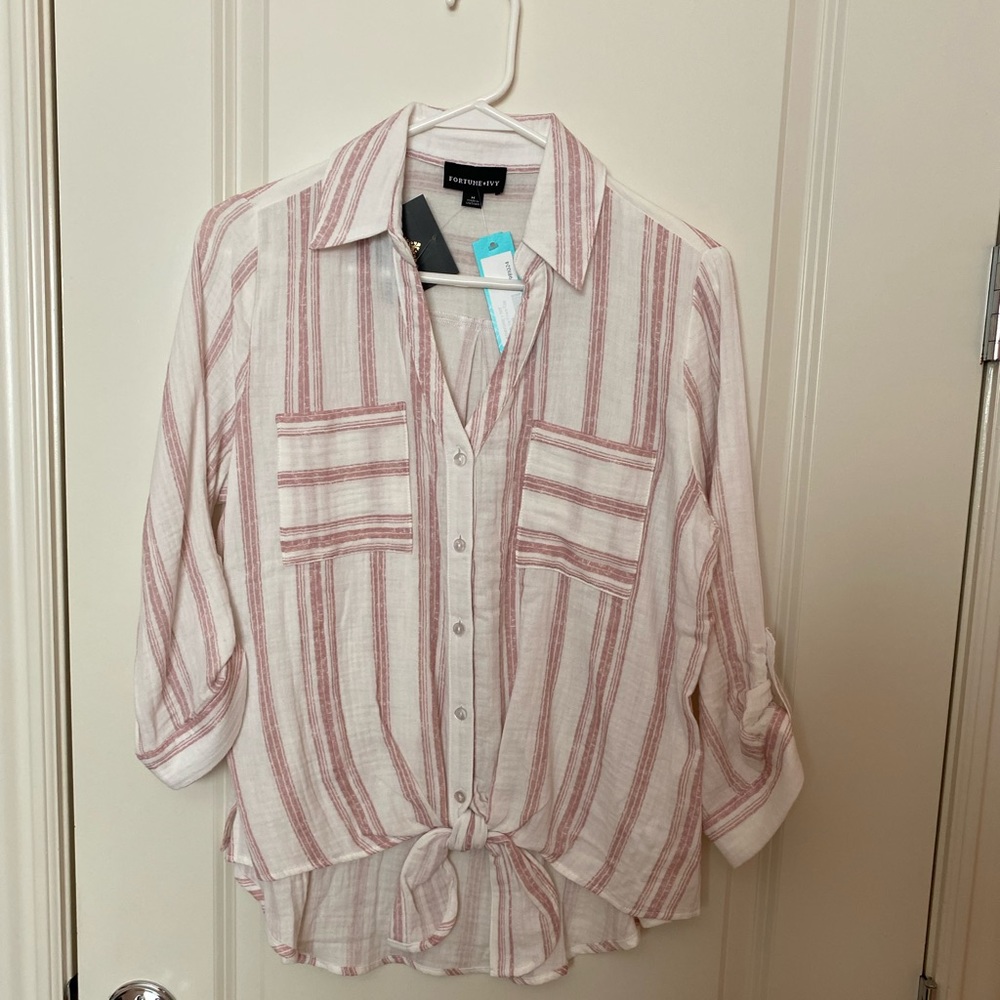 Fortune & Ivy blouse, NWT